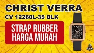 CHRIST VERRA CV 12260L-35BLK : JAM TANGAN CHRIST VERRA STRAP RUBBER HARGA MURAH TERBARU (2025)