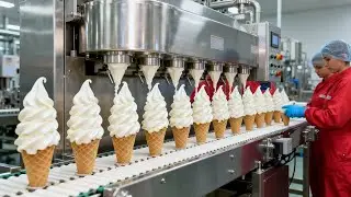 How Ice Cream Is Made - The Real Factory Process They Never Show You - Inside the Factory