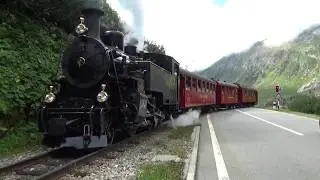 Dampfbahn Furka Bergstrecke, 2018 Furka, Realp, Gletsch  rit FO4