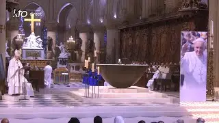 Messe d'action de grâce et veillée de prière pour le pape François à Notre-Dame de Paris