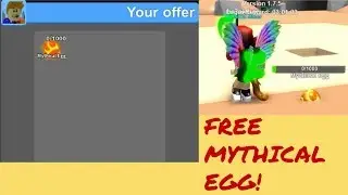 GIVING SOMEONE A FREE MYTHICAL EGG || Mining Simulator - Roblox