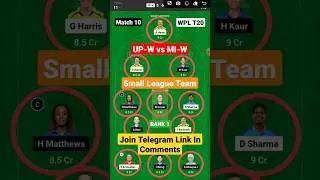 UP W vs MI W Dream11 Prediction Today Match | UP W vs MI W Dream 11 Team of Today Match Prediction