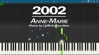 Anne-Marie - 2002 (Piano Cover) Synthesia Tutorial by LittleTranscriber