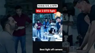 😱off camera fight war 2 #war2 #hrithikroshan #jrntr #fight #war2fullmovie #war2vscoolie #coolie