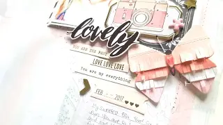 Mixed Media Scrapbooking- Hip Kit Club Feb 2017- Maggie Holmes Chasing Dreams