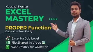Master the Excel PROPER Function | Capitalize Text Easily