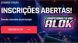CAMP DO ALOK SEGUNDA EDI&Ccedil;&Atilde;O? INSCRI&Ccedil;&Otilde;ES LIBERADAS? SAIBA TUDO!