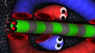 WORMS ZONE SLITHER I.O GIANT SNAKES KILLS SMALL SNAKES NO 1 RANK