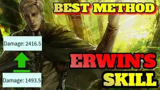 Tips and Tricks l BEST WAY to use skill  l ERWIN Showcase l Attack on Titan l 5 Stars