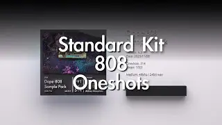 Standard TR-808 Kit | Dope 808 Sample Pack Drum Oneshots