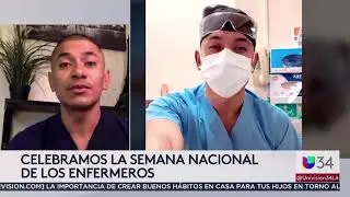 David Romero, RN on KMEX Channel 34 News