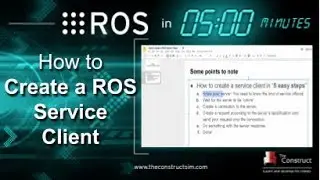 [ROS in 5 mins] 031 - How to create a ROS Service Client