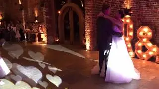Rob & Emma first dance Hazel Gap Barn, Budby 2019