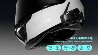LEXIN-MeshCom Motorcycle MESH&Bluetooth Headset Intercom ,With