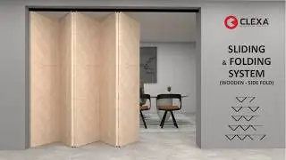 Sliding Folding Wooden Partition I Side fold I Soft Close I CLEXA