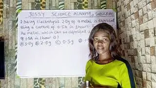 ELECTROLYSIS. 2025 JAMB PHYSICS MOST REPEATED QUESTIONS