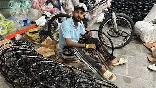 cycle rim fitting new model double wall rim fitting YouTube live video.Please support#Rimfitting