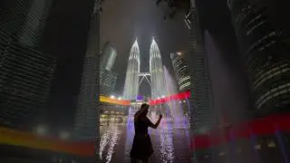 Music, water and city lights at KLCC Park.#klccpark #dancingfountain #petronas #kualalumpur