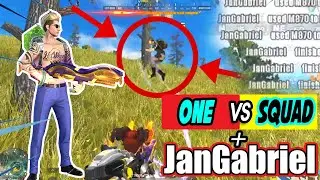 Nakalaban ko si JanGabriel (Fake) & 1 VS  SQUAD (Rules of Survival Gameplay)