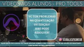 COMO DEIXAR SEU ANDAMENTO DA FORMA CORRETA - EVITE PROBLEMAS NA EDIÇÃO - AVID PRO TOOLS