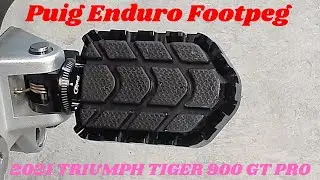 Подножки PUIG ENDURO для Triumph Tiger 900 GT Pro 2021 года