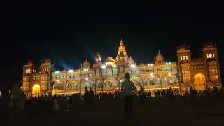 Mysore Palace Joy lightning ⚡ Wait for Lighting. #mysurutourism #mysurudiaries