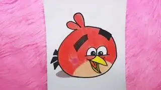 HOW TO DRAW ANGRY BIRD RED