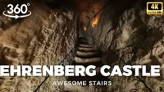 EHRENBERG CASTLE RUINS, AWESOME STAIRS 360&ordm; VIEW 4k, Insta 360 X3 camera