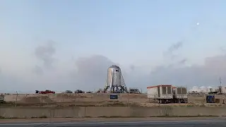 Sunrise with Starhopper - Live at SpaceX Boca Chica