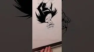Drawing DEATH NOTE #manga #animeart #mangaart #shorts #art