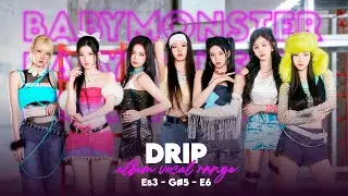 BABYMONSTER ❝Drip❞ Album Range『 E♭3 - G♯5 - E6 』