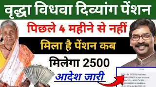 17 जनवरी से मिलेगा 2500🎁 वृद्धा विधवा दिव्यांग पेंशन आदेश जारी✅️ Jharkhand Pension Yojna