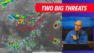 Сильные штормы + тропические системы: двойная угроза для США.