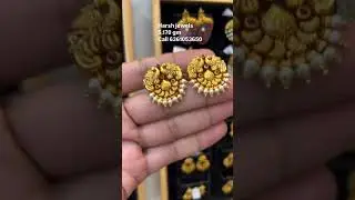 peacock with pearl lightweight gold earrings design and jewellery collections start from 5 grams