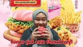 Burger Pink untuk Ayah Pink | Marrybrown eggstra ong!!