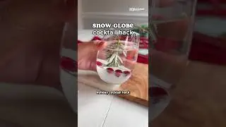 Holiday cocktail hack: snow globe drinks! 🌲 #cocktails #drinks #holidayseason