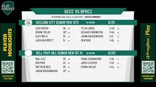 Geelong City Senior Men 1sts v Bell Post Hill Senior Men 1st XI