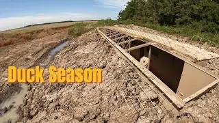 Duck Blind Install Getting Ready For Arkansas Duck Season