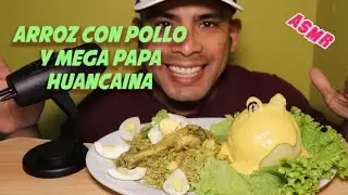 ASMR//MUKBANG🇵🇪//COMIENDO ARROZ CON POLLO Y MEGA PAPA HUANCAINA