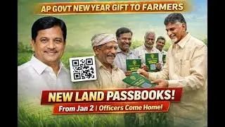 AP Farmers Big Update 🔥 | New Land Passbooks From Jan 2 | Mistakes? Officers Will Come Home!