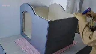 Easy DIY Transform Used Cardboard into a Beautiful Cat House  Recycle and Redesign_R