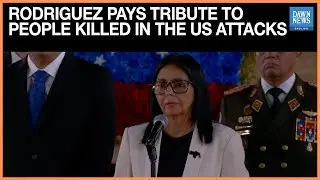Venezuela's Rodriguez Pays Tribute To The People Killed During The US Attacks | Dawn News English