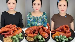 【Yummy】Grilled pork intestines🐖🧄#mukbang#asmr