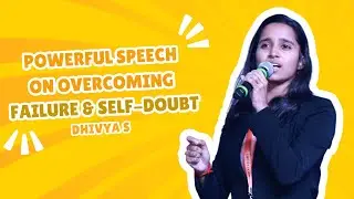 Rising Above: Dhivya’s Powerful Speech on Overcoming Failure & Self-Doubt | Youth Talk 2024