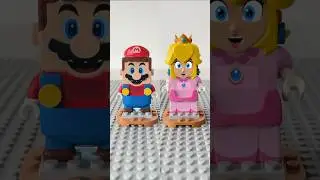 LEGO Mario Vs LEGO Peach #shorts #lego #mario #peach #legomario #legopeach