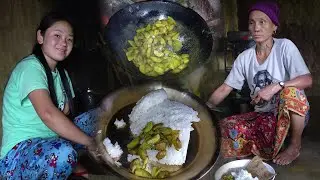 The village Dinner fry potatoes and rice | Village lifestyle| Nepali village kitchen #villagecooking