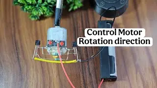 Control DC Motor Direction with BC547 Transistors | Easy DIY Circuit Explained! #DIY #bc547
