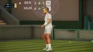 TopSpin 2K25 Berrettini Murray Insane rally tweener and fast reflexes at net (The crowd loved it!)