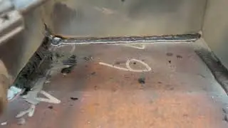 flux cored welding preparation for last run fillet weld multipass #fcaw #safety #ppe