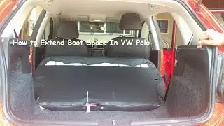Как увеличить объём багажника Volkswagen Polo? (Полностью сложенные задние сиденья)